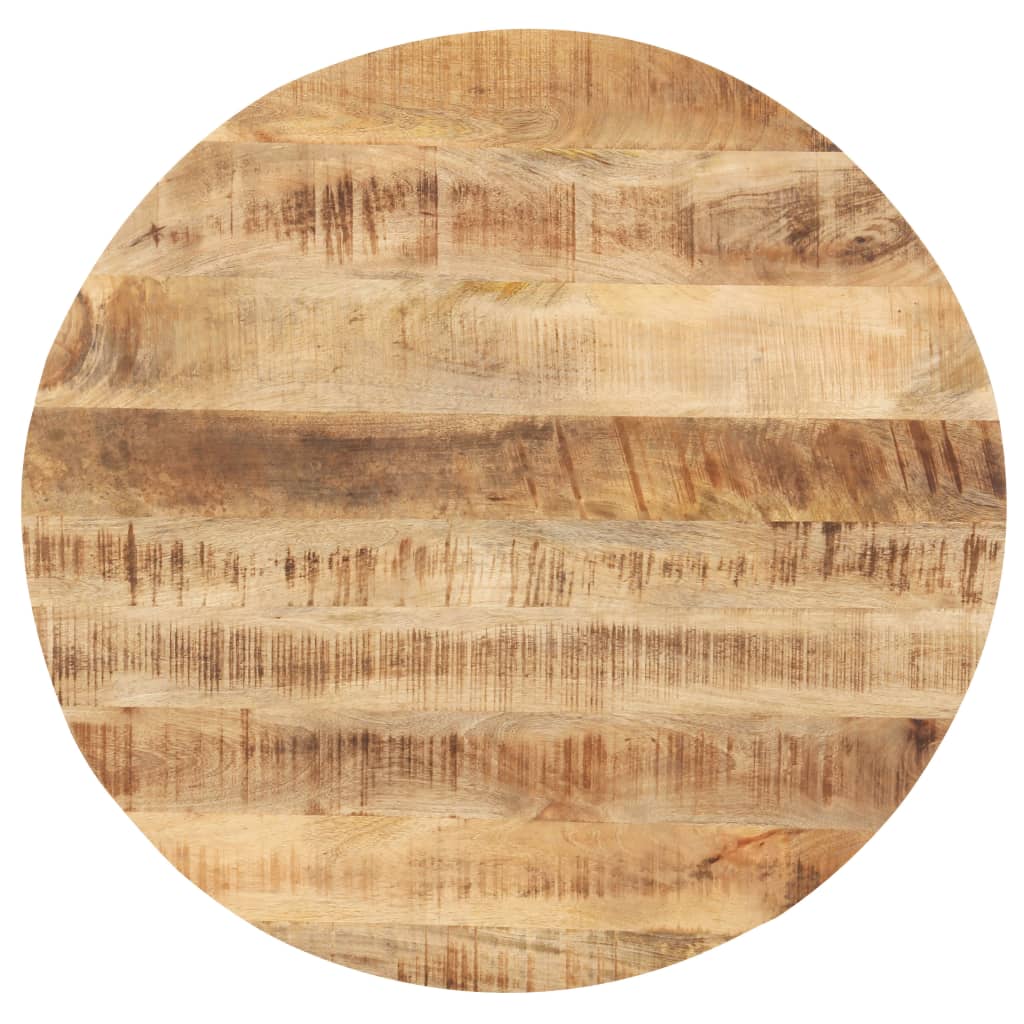 Tischplatte Massivholz Mango Rund 25-27 mm 40 cm