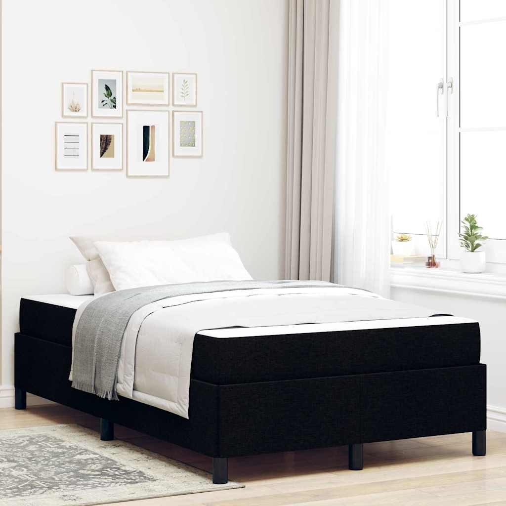 Boxspringbett Schwarz, Schwarz 120 x 200 cm