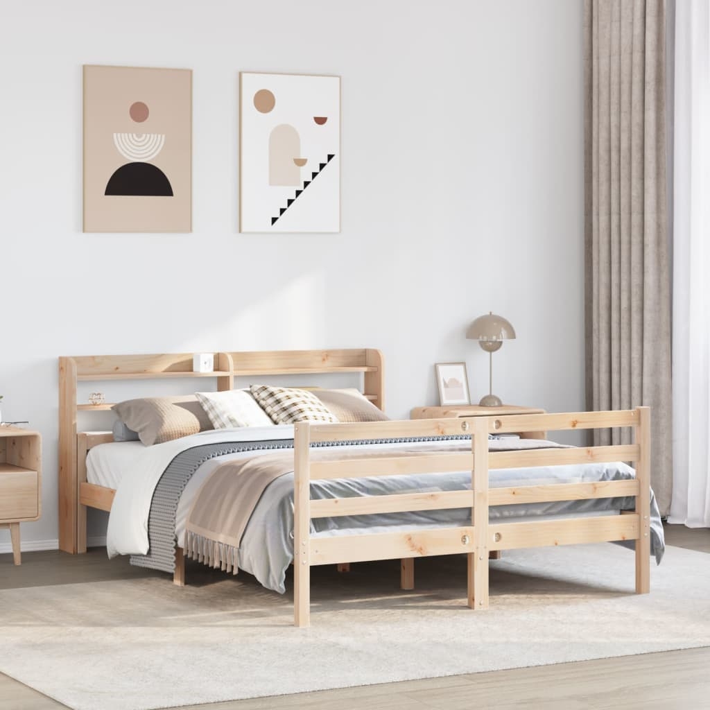 Bettgestell mit Kopfteil ohne Matratze 160x200 cm
