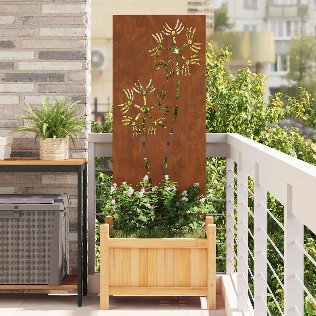 Garten dekoratives Panel Rostig 50 x 140 cm Wetterstahl
