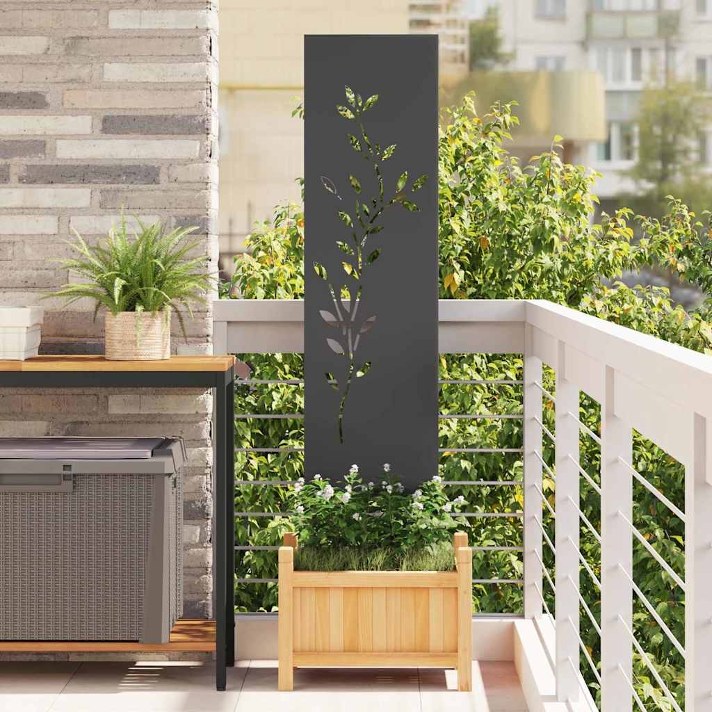Garten dekoratives Panel Schwarz 32 x 140 cm