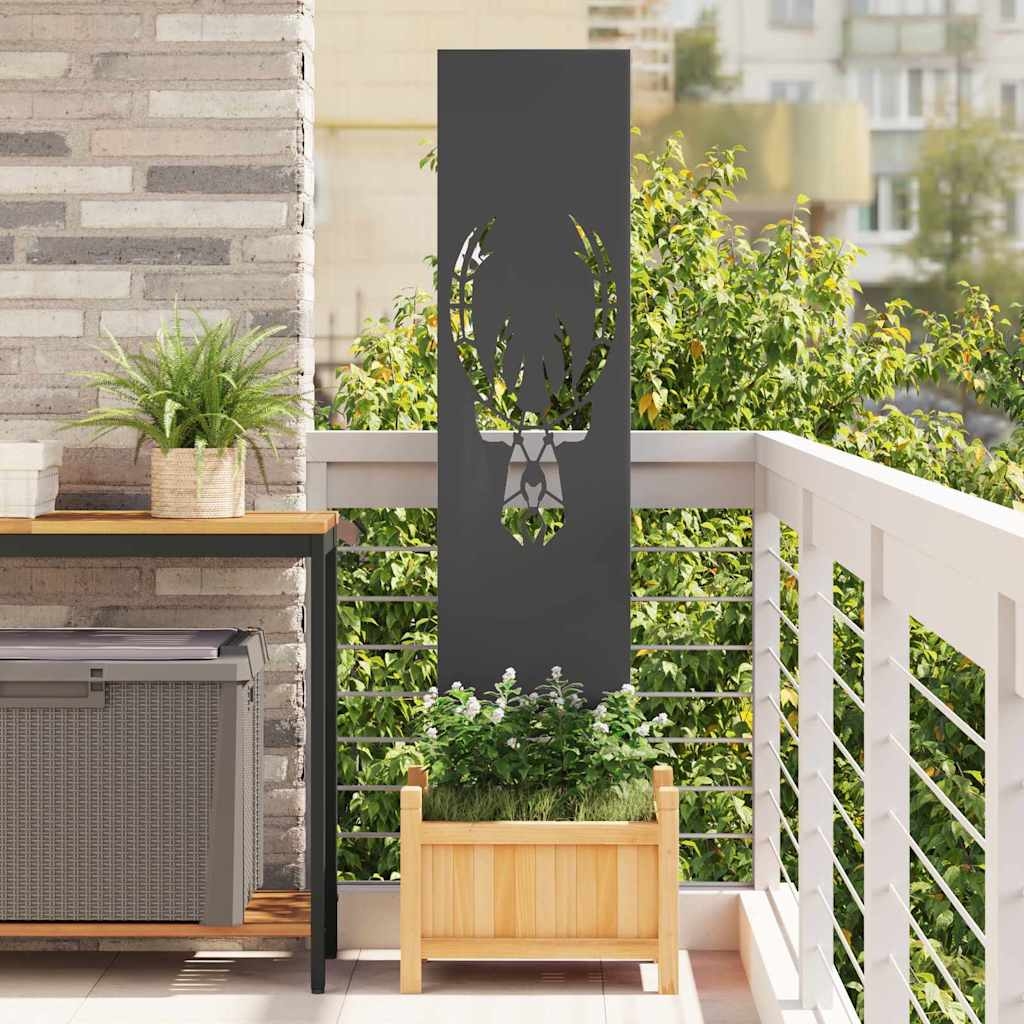Garten dekoratives Panel Schwarz 32 x 140 cm