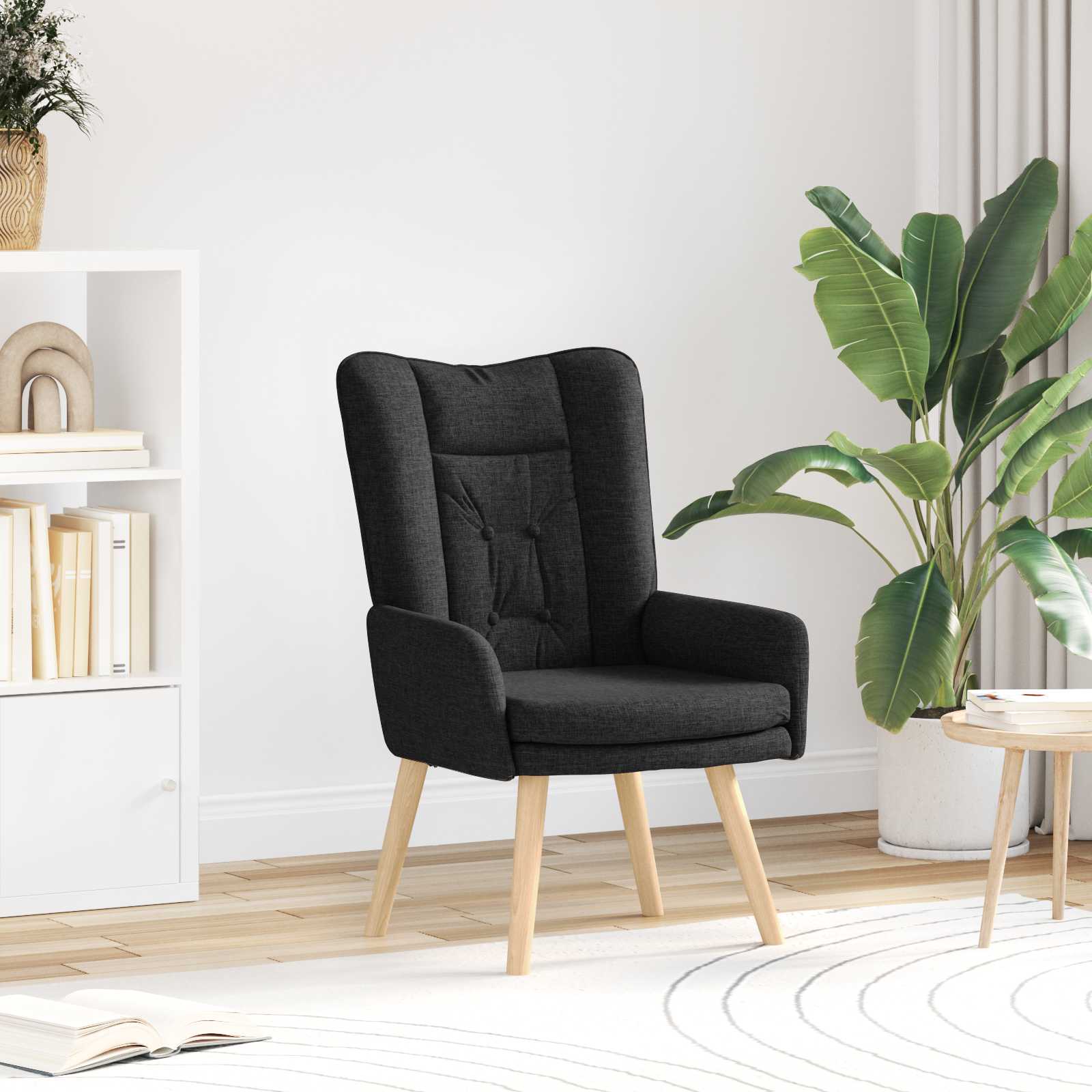 Relaxsessel Schwarz Stoff