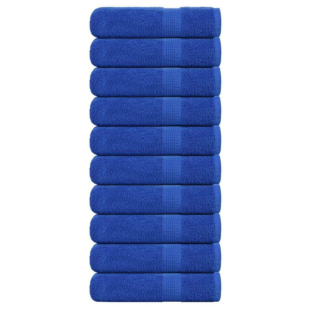 Handtücher 10 Stk. Blau 50x100 cm 360 g/m² 100% Baumwolle