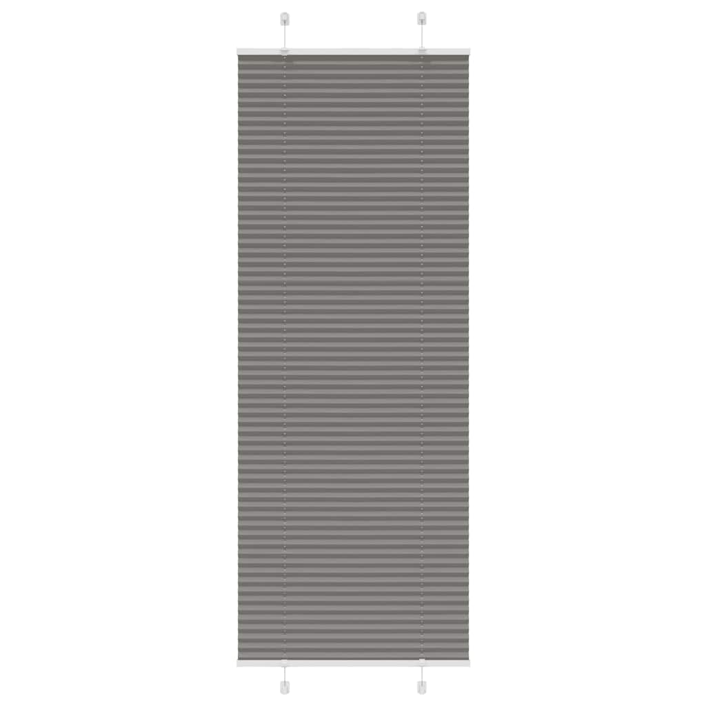 Plissee Anthrazit 70x200 cm Stoffbreite 69,4 cm Polyester