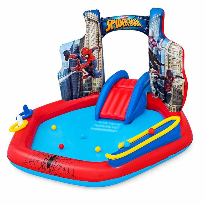 Bestway Aufblasbarer Spielplatz Pool Spiderman 211x206x127 cm +2 Jahre Garten 98793 Bestway Aufblasbarer Spielplatz Pool Spiderman 211x206x127 cm +2 Jahre Garten 98793