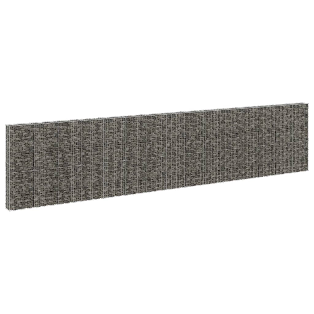 Gabionenwand mit Abdeckung Verzinkter Stahl 900x30x200 cm Gabionenwand mit Abdeckung Verzinkter Stahl 900x30x200 cm