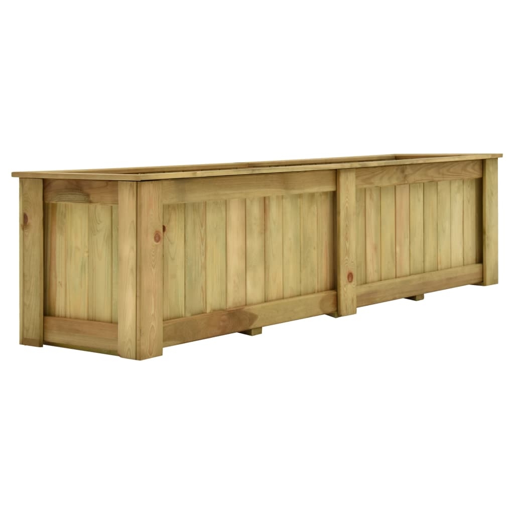 Hochbeet 196 x 50 x 50 cm Kiefernholz Imprägniert Hochbeet 196 x 50 x 50 cm Kiefernholz Imprägniert