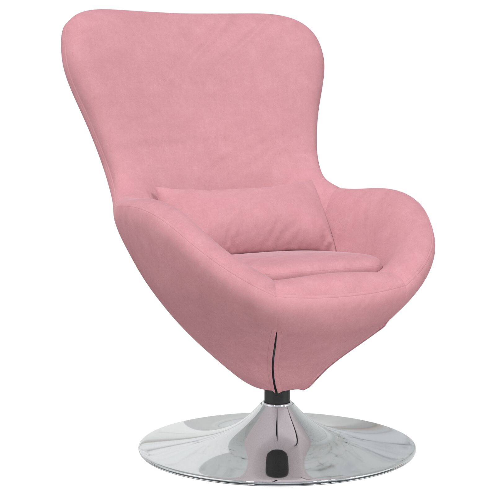 Ei-Sessel Pink Samt