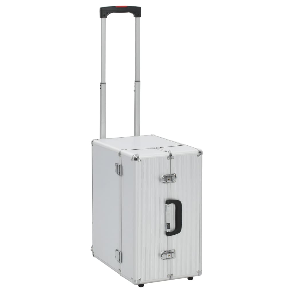 Pilotenkoffer 47 x 39 x 27 cm Silbern Aluminium Pilotenkoffer 47 x 39 x 27 cm Silbern Aluminium