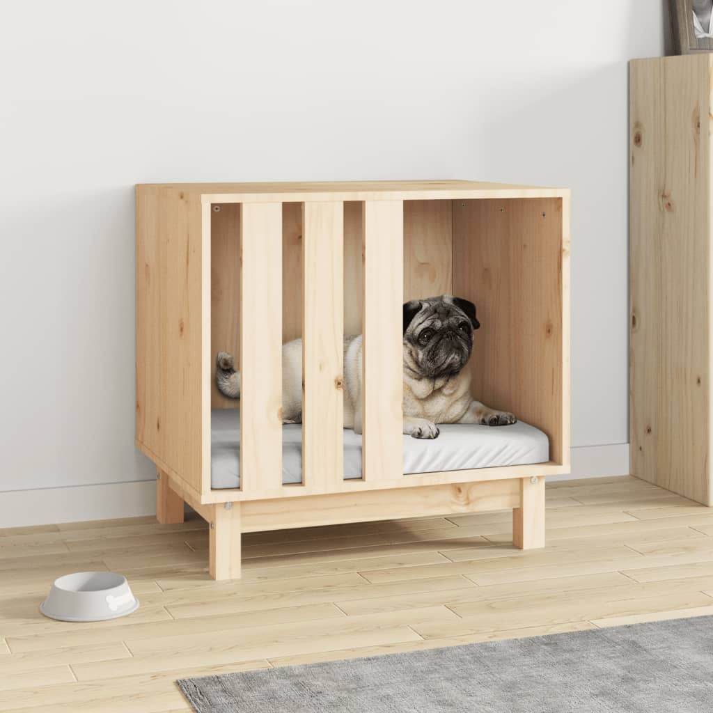Hundehütte 60x45x57 cm Massivholz Kiefer Hundehütte 60x45x57 cm Massivholz Kiefer