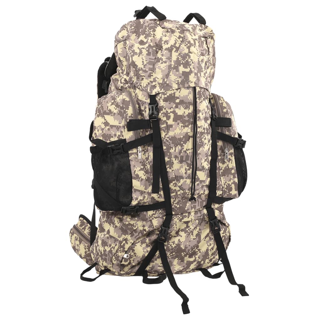 Wanderrucksack Kamelbraun Tarnfarben 60 L Oxford-Gewebe Wanderrucksack Kamelbraun Tarnfarben 60 L Oxford-Gewebe