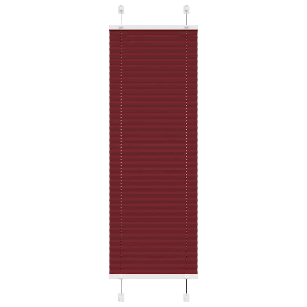 Plissee Bordeauxrot 45x150 cm Stoffbreite 44,4 cm Polyester