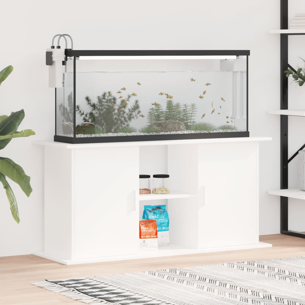 Aquariumständer Weiß 121x41x58 cm Holzwerkstoff Aquariumständer Weiß 121x41x58 cm Holzwerkstoff