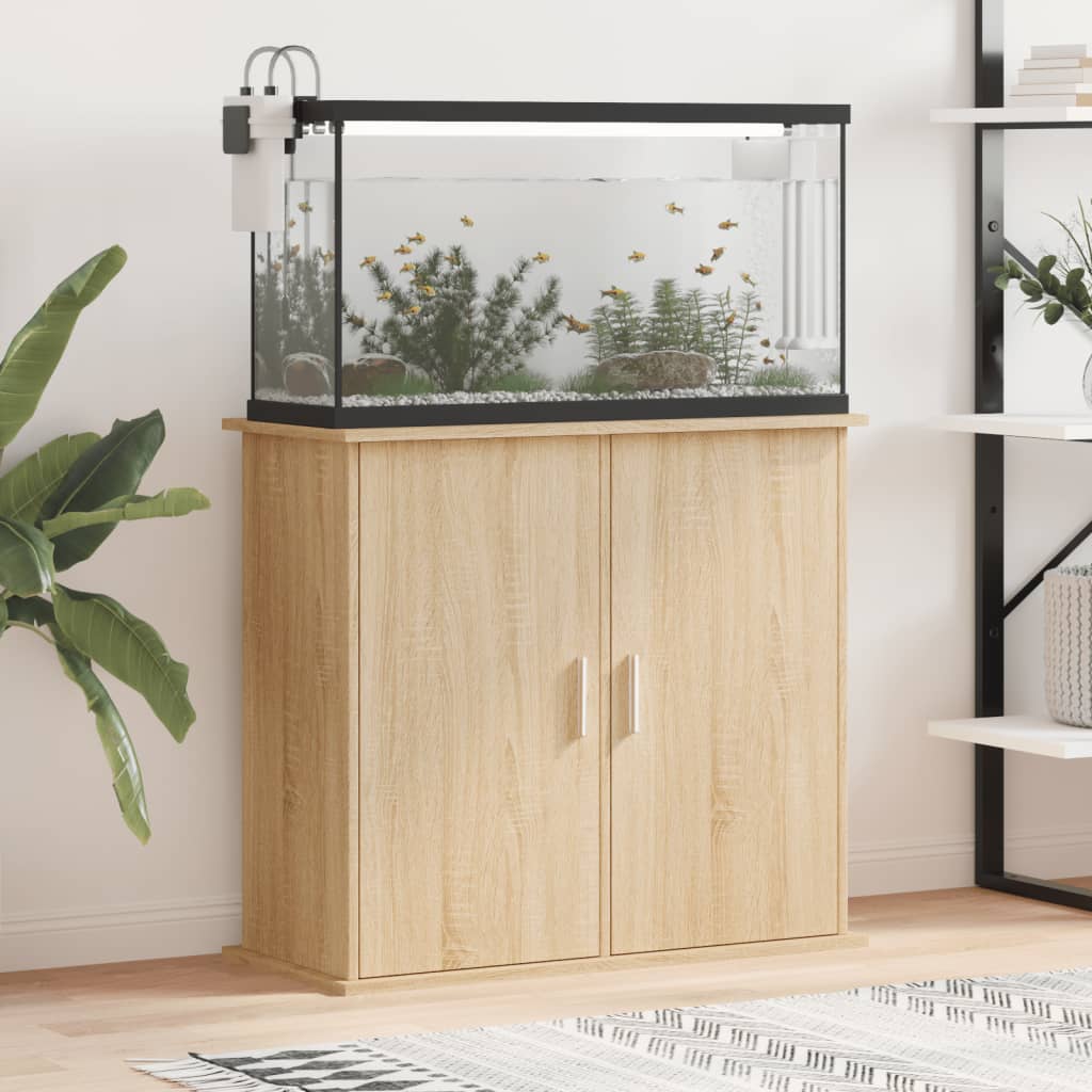 Aquariumständer Sonoma-Eiche 81x36x73 cm Holzwerkstoff