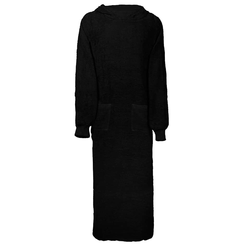 Bademantel Schwarz xxl Baumwolle