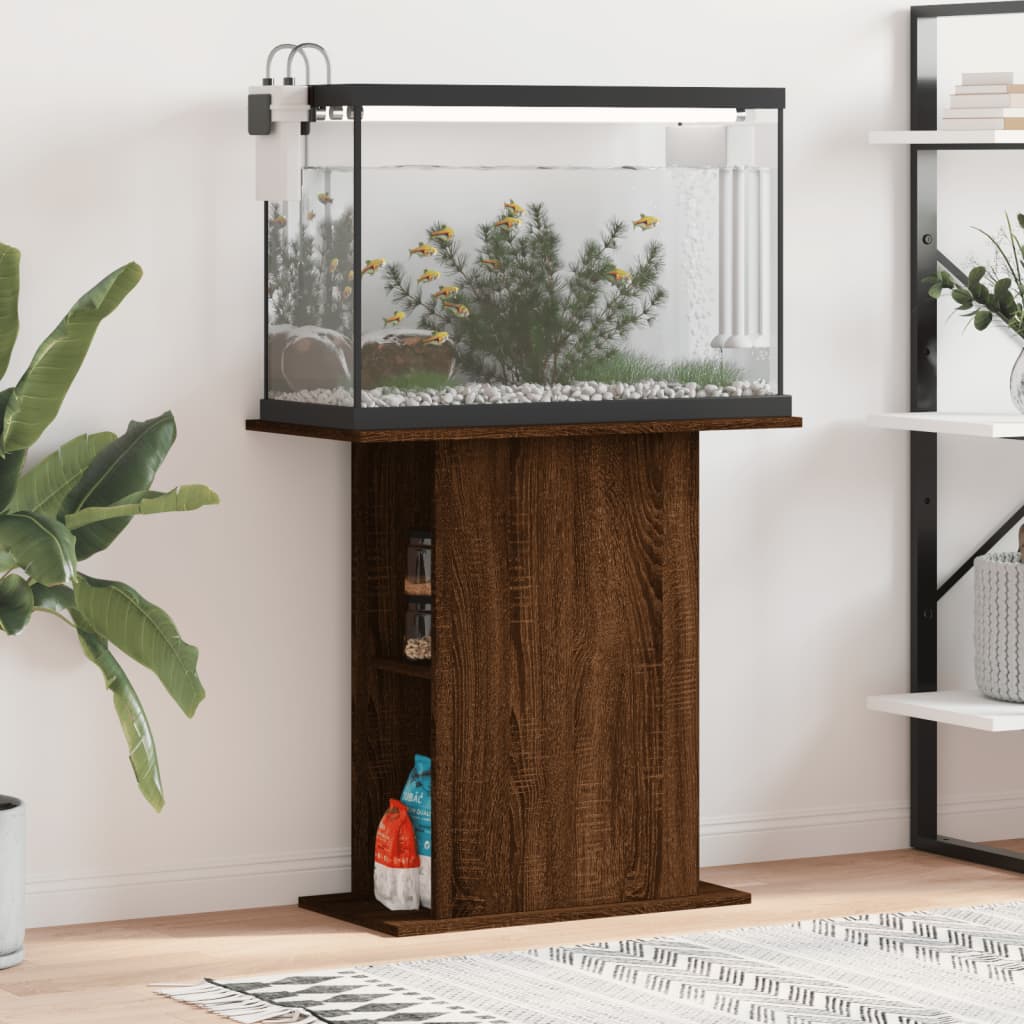 Aquariumständer Braun Eichen-Optik 75x36x72,5 cm Holzwerkstoff